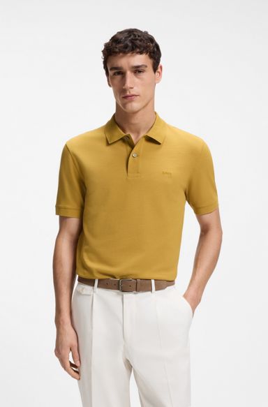 Pallas cotton polo shirt, Gold