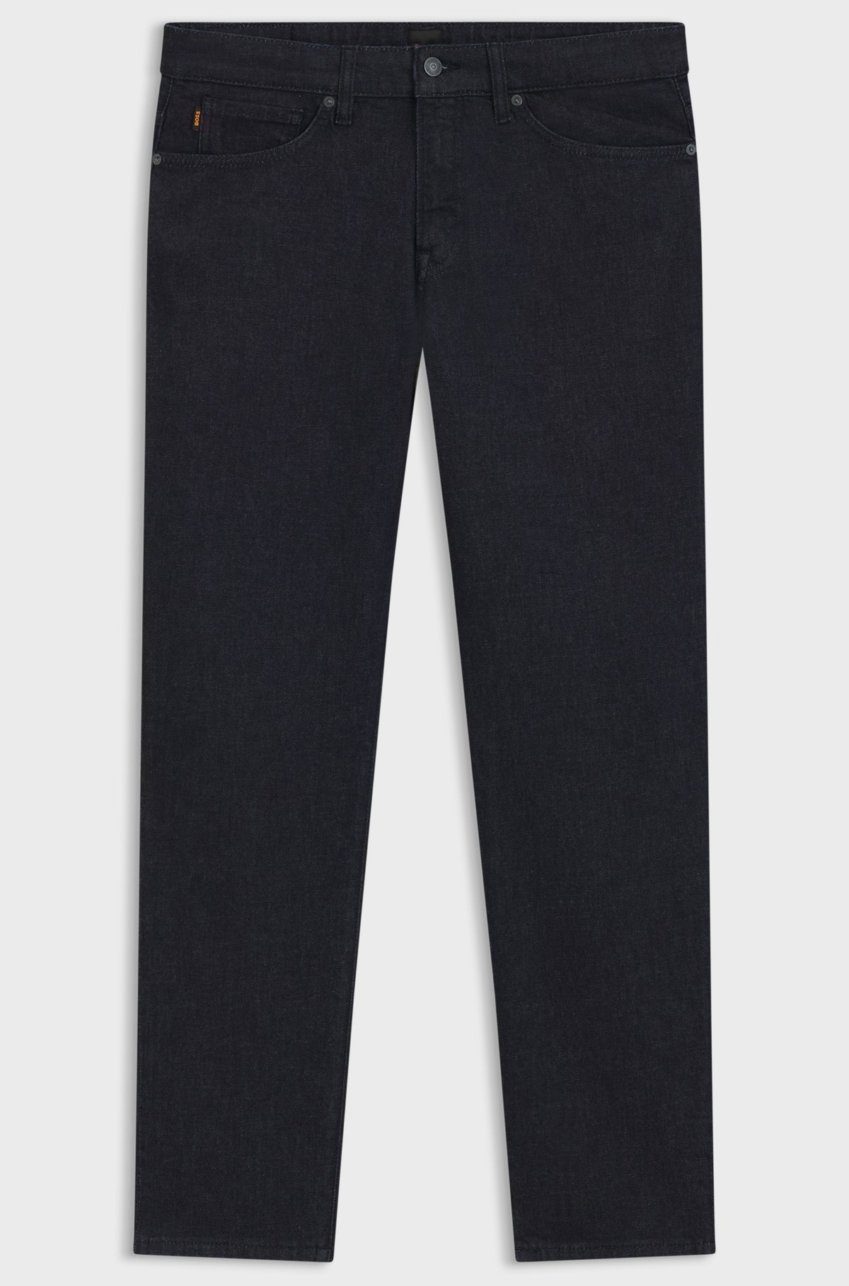 Maine regular-fit jeans in dark-blue stretch denim, Dark Blue