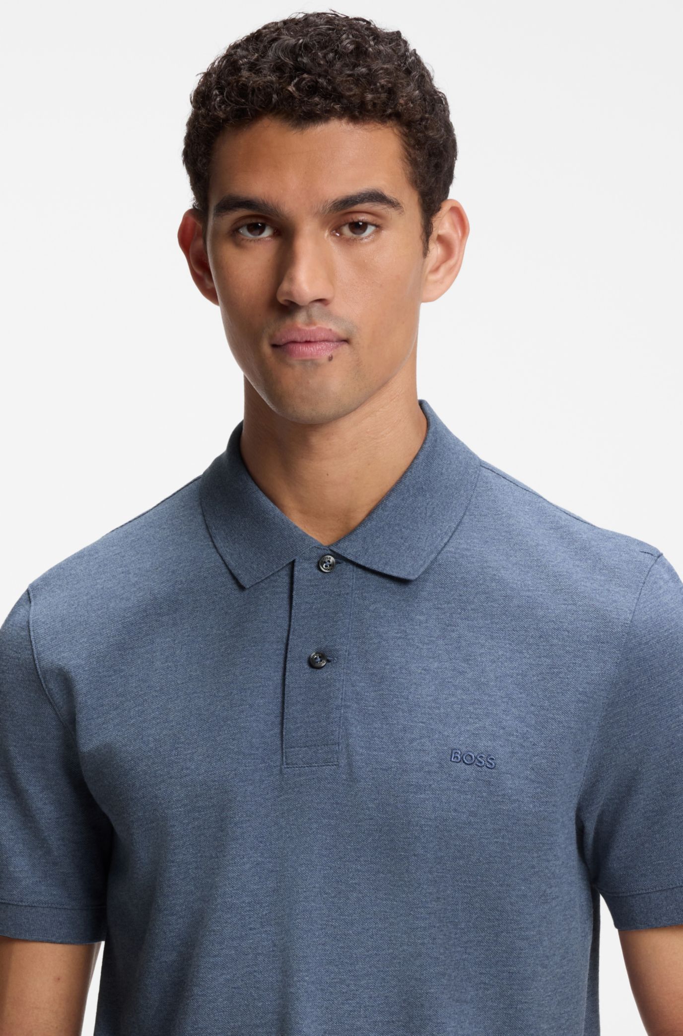 Pallas cotton polo shirt, Blue