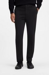 Modern-fit trousers, Black