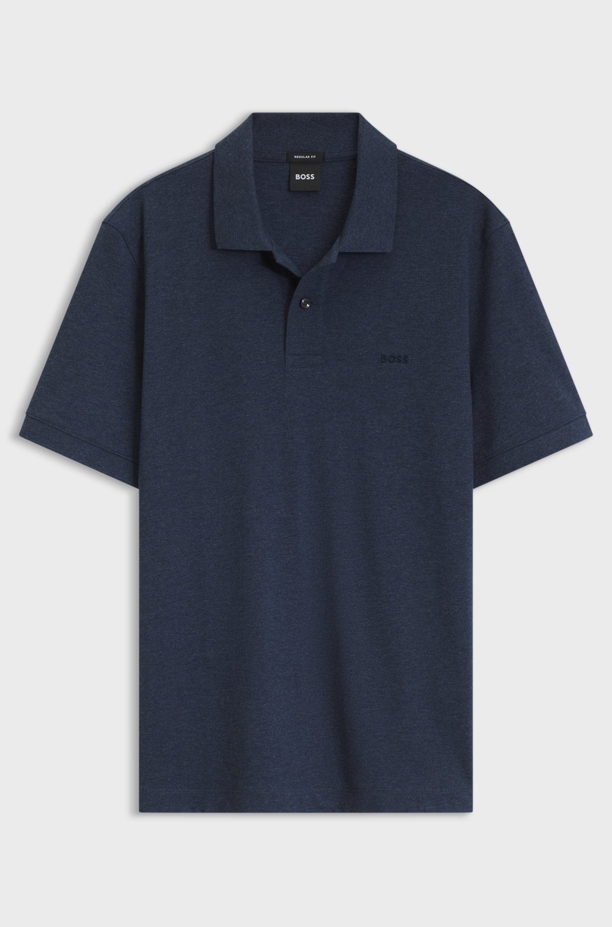 Pallas cotton polo shirt, Dark Blue