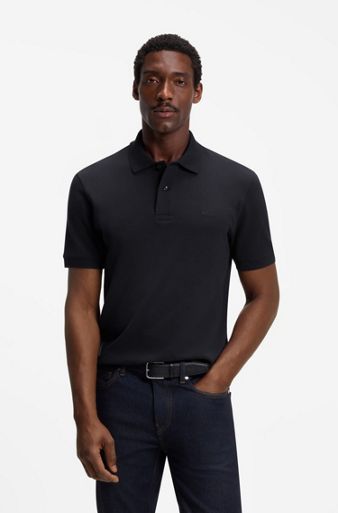 Pallas cotton polo shirt, Dark Blue