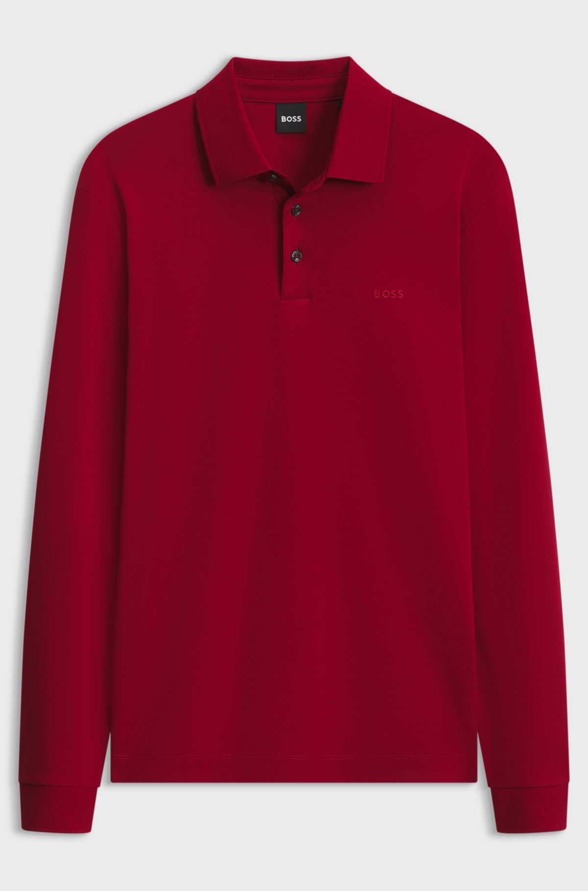 Cotton polo shirt, Red