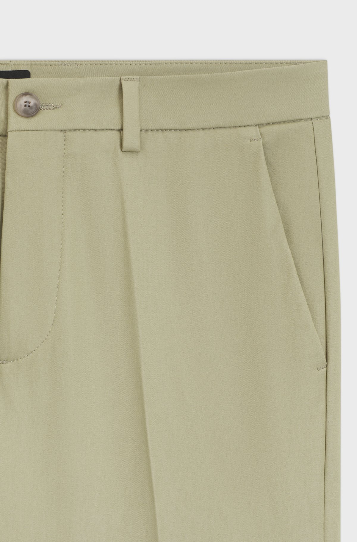 Slim-fit trousers in four-way stretch fabric, Beige