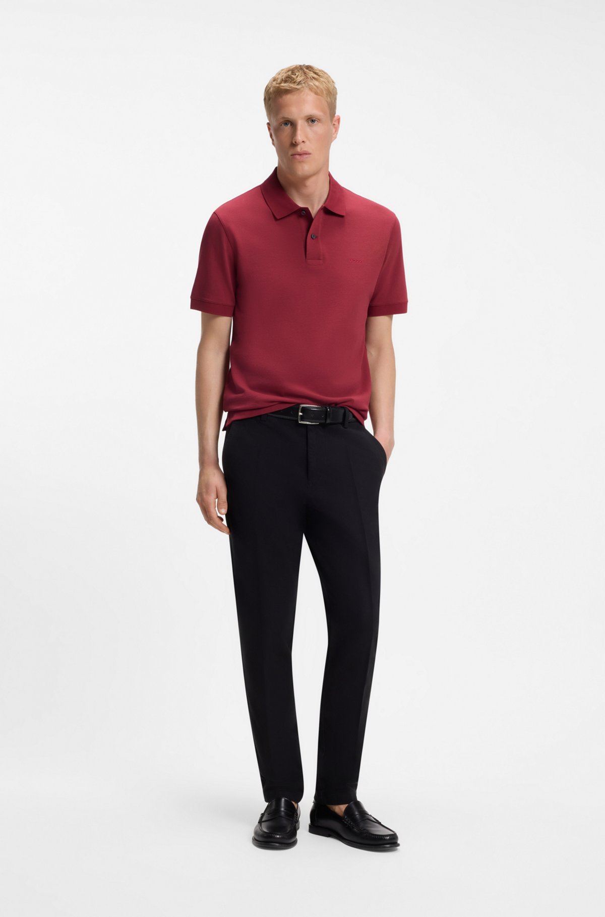 Pallas cotton polo shirt, Red