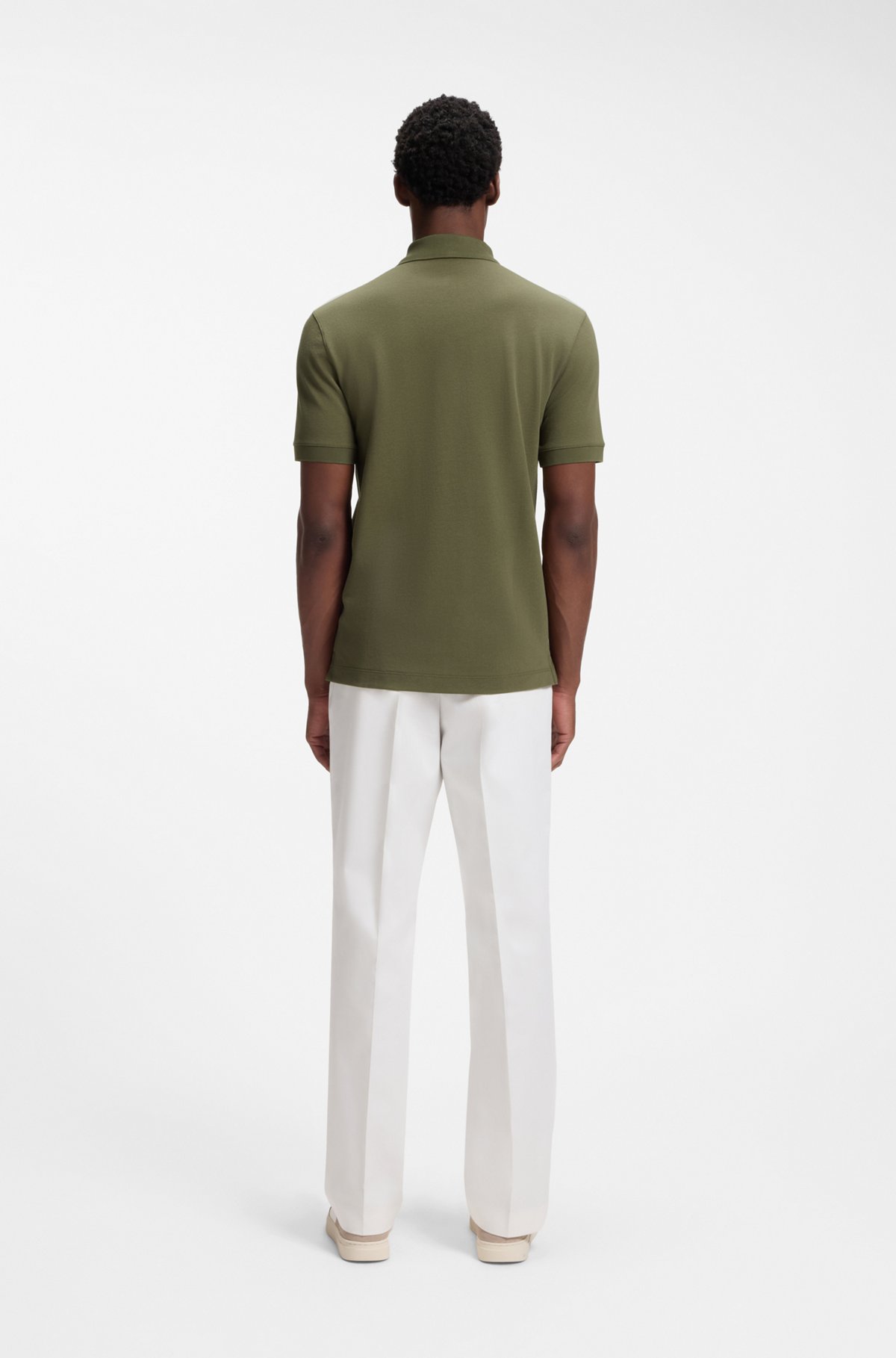 Pallas cotton polo shirt, Dark Green