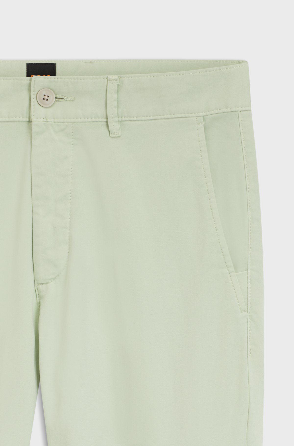Slim-fit chinos, Light Green