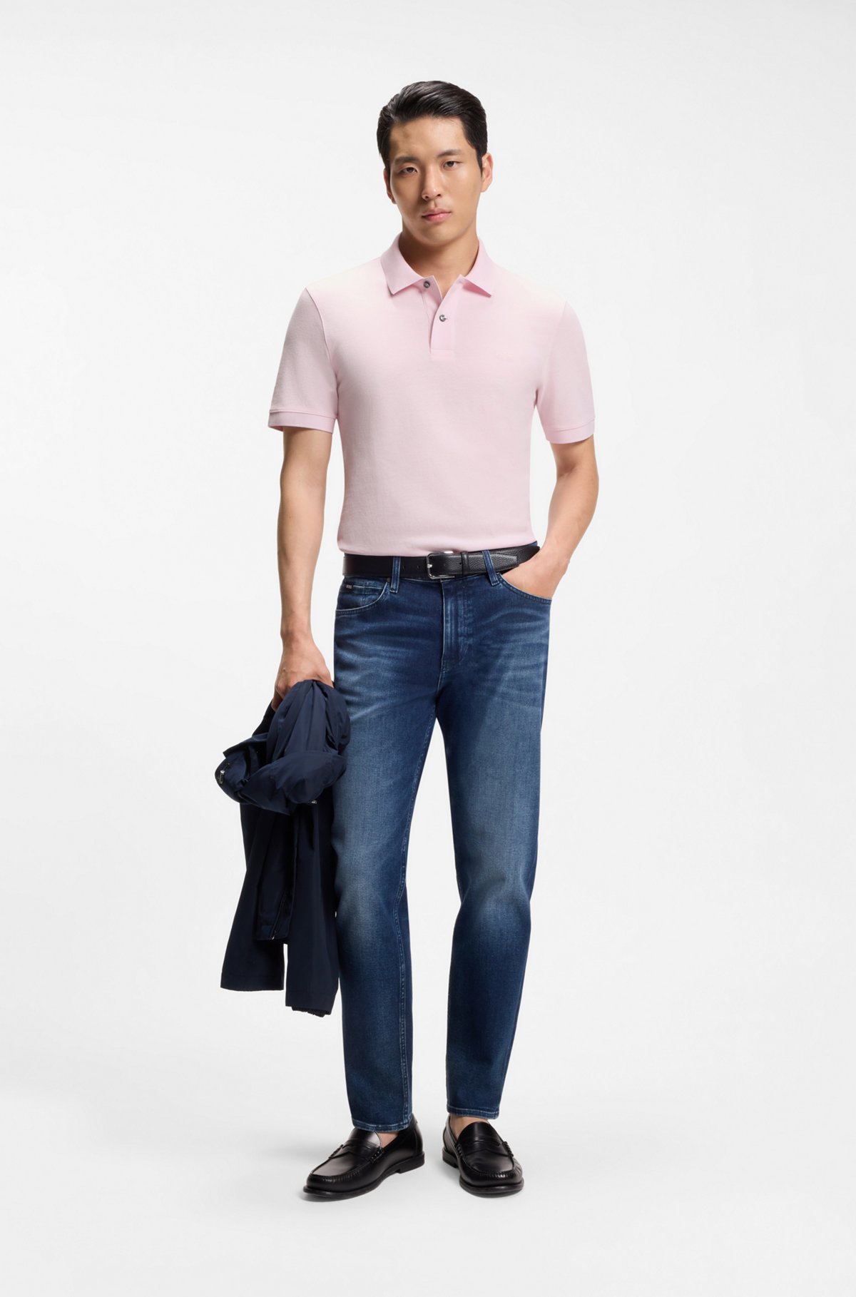 Pallas cotton polo shirt, Light Pink