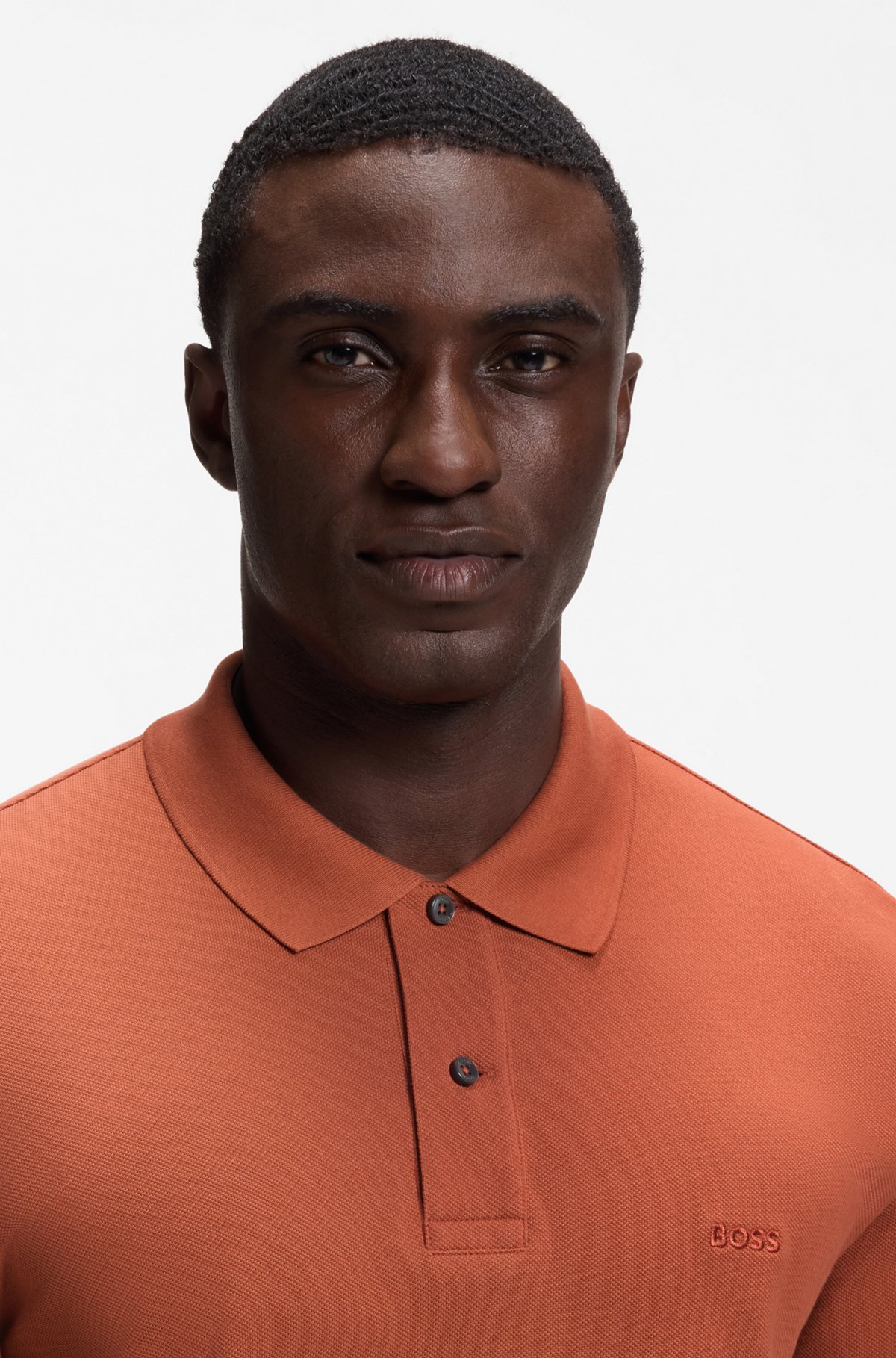 Pallas cotton polo shirt, Brown