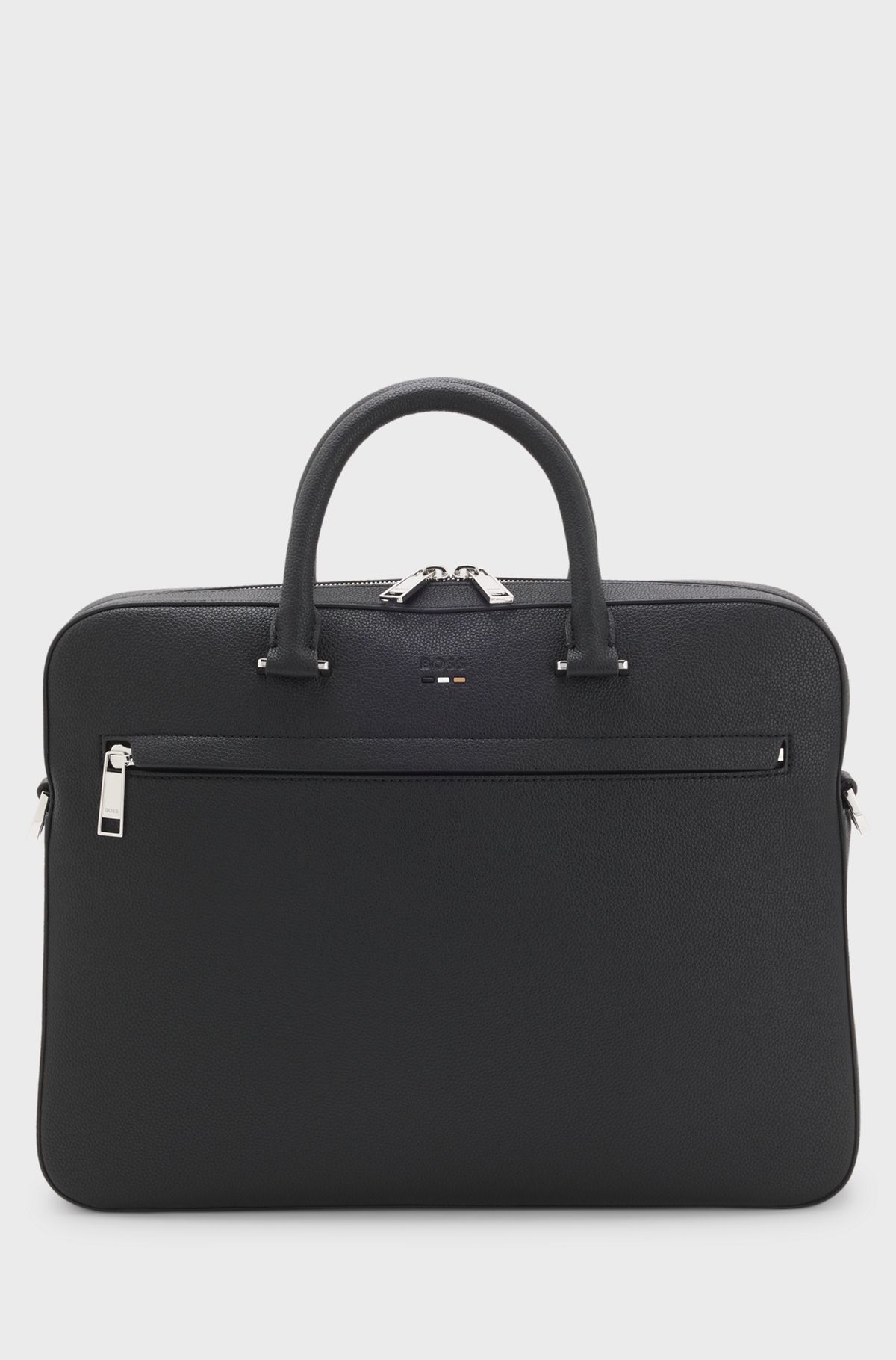 Faux-leather document case, Black