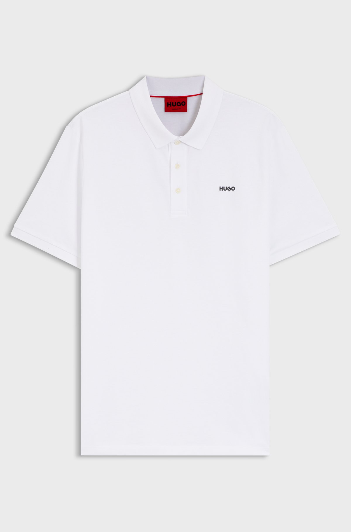 Cotton polo shirt, Natural