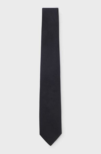 Formal tie in silk jacquard, Dark Blue