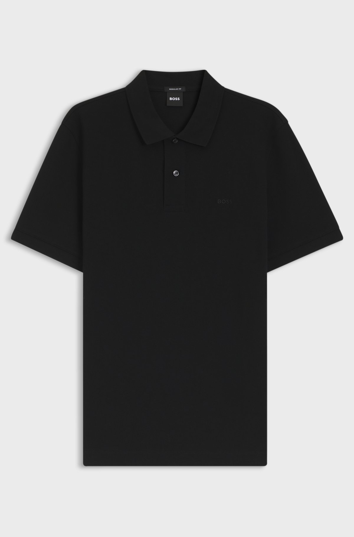 Pallas cotton polo shirt, Black