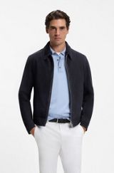 Suede jacket , Dark Blue