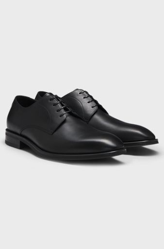 Leather Derby shoes, Black