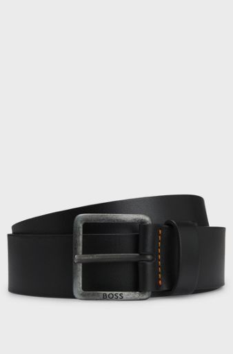 Leather belt, Black