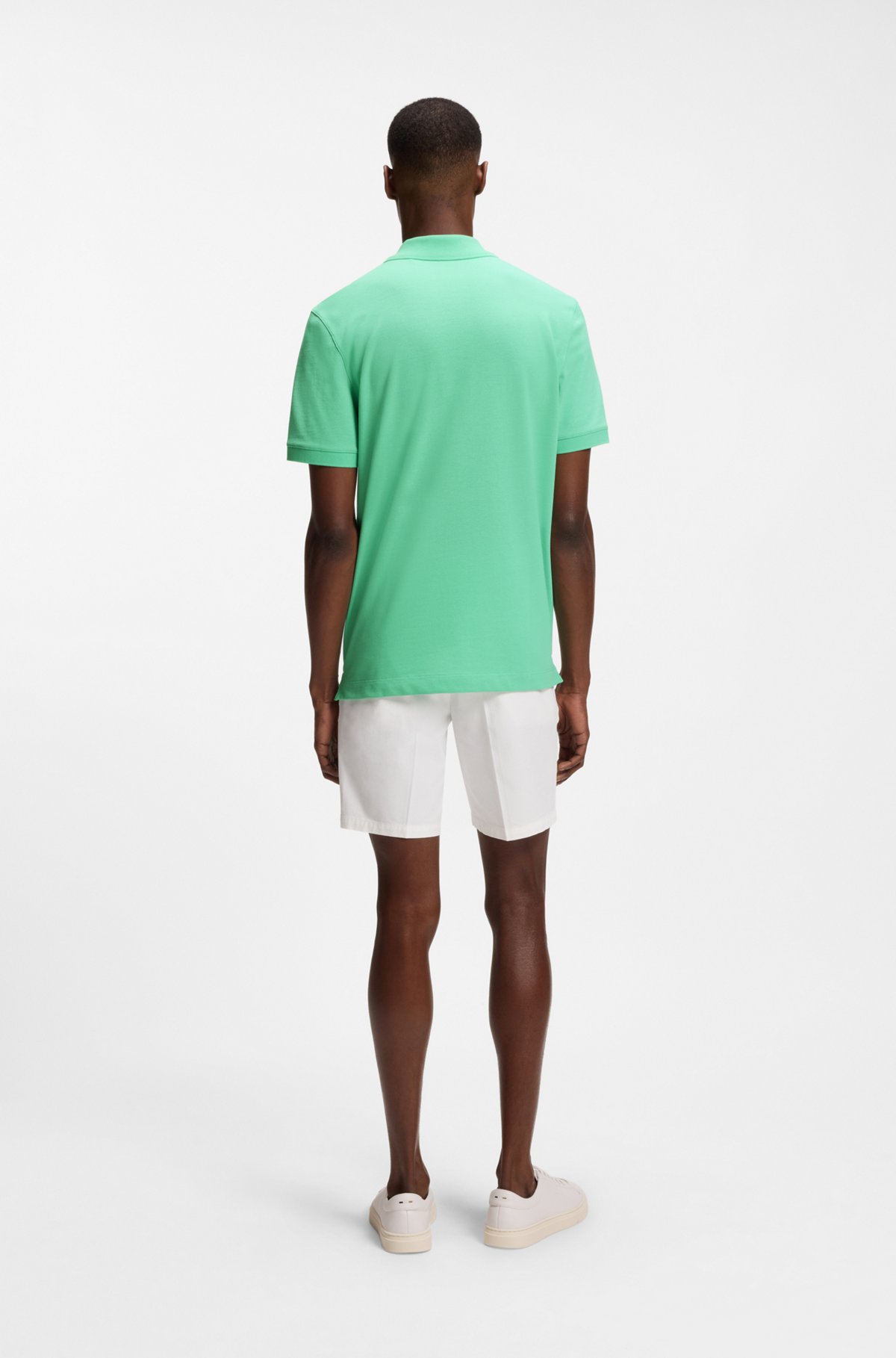 Pallas cotton polo shirt, Light Green