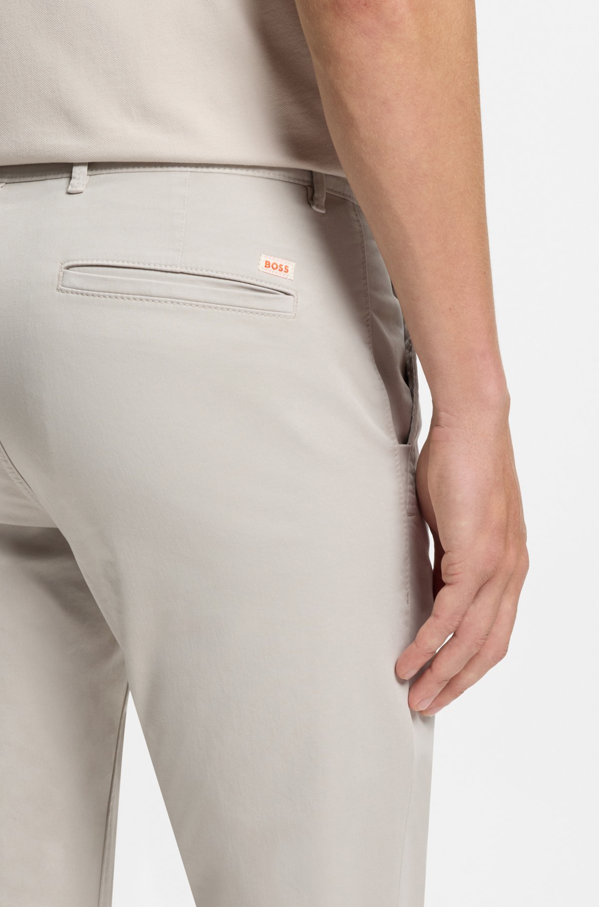 Slim-fit chinos, Light Grey