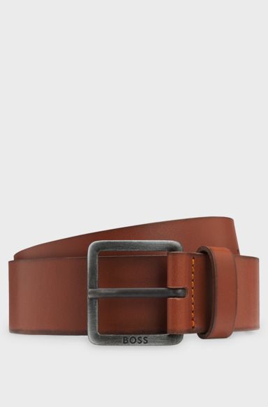 Leather belt, Brown