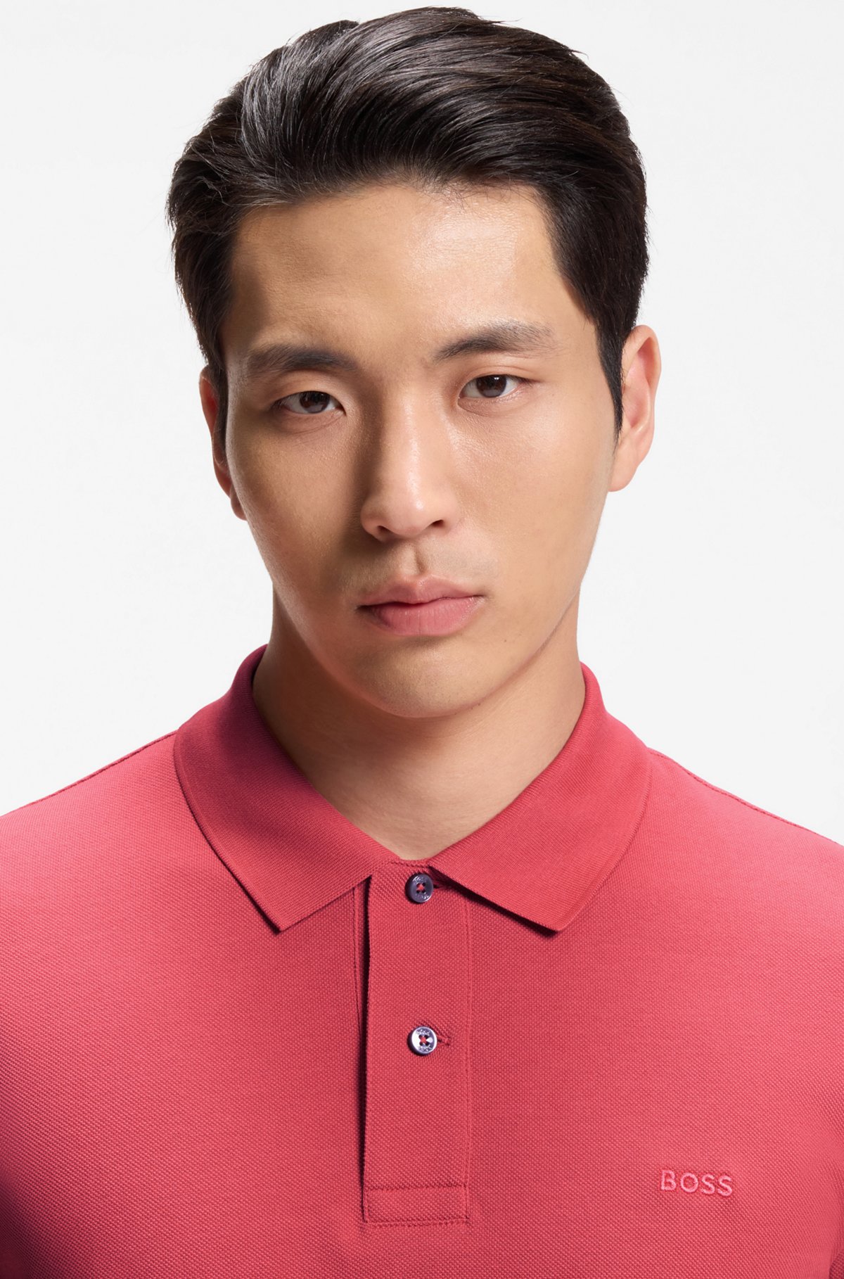 Pallas cotton polo shirt, Red