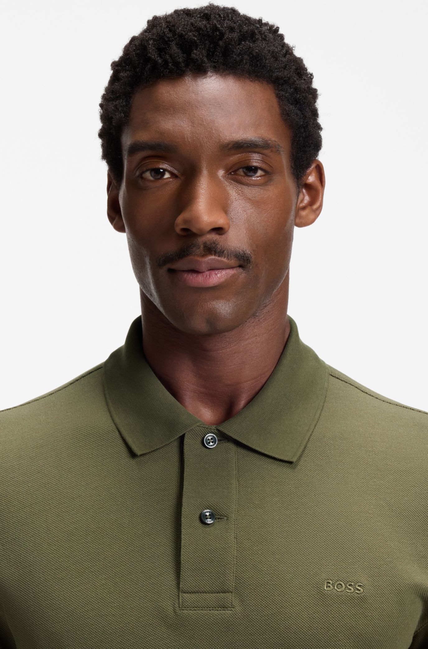 Pallas cotton polo shirt, Dark Green