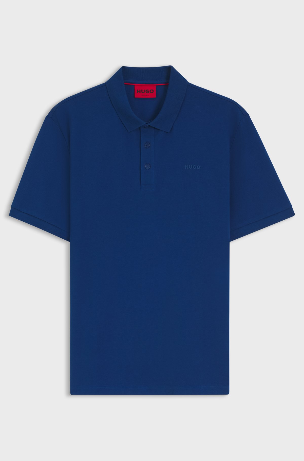 Cotton polo shirt, Blue