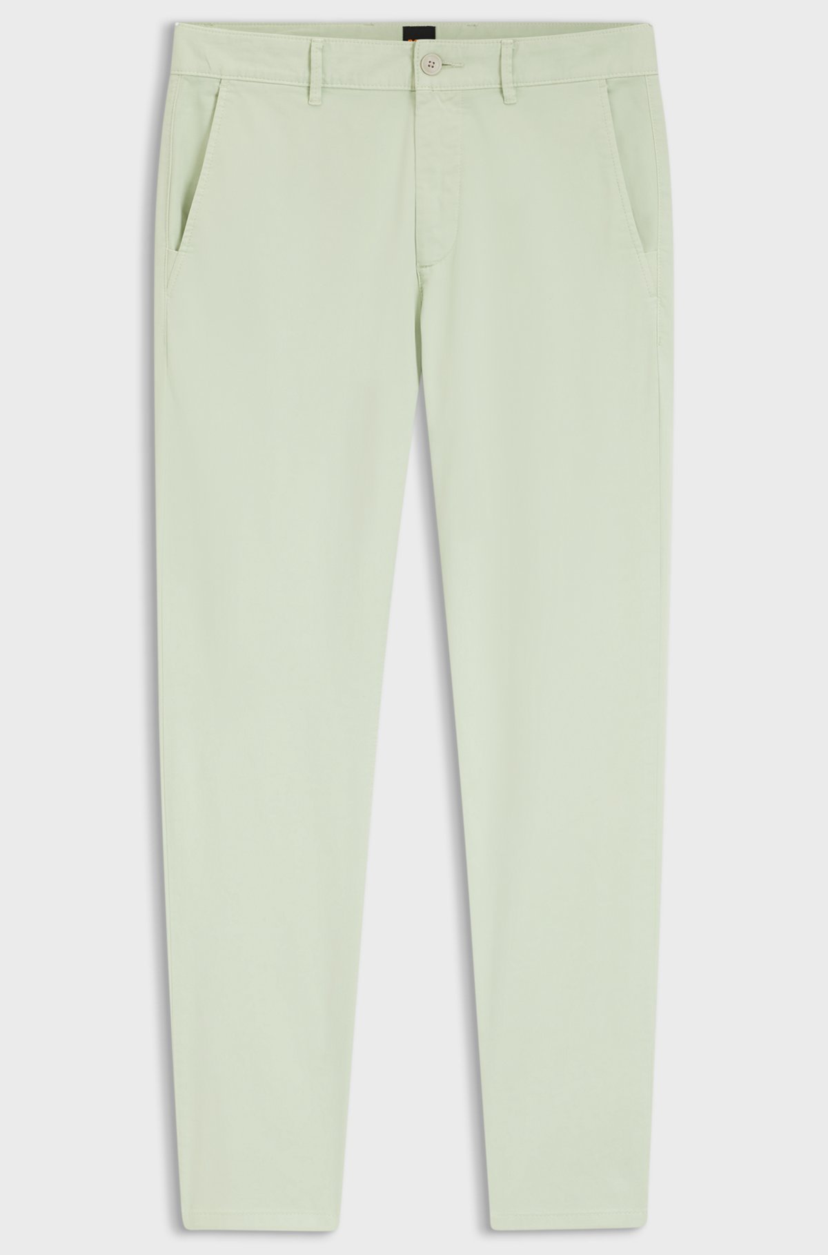 Slim-fit chinos, Light Green