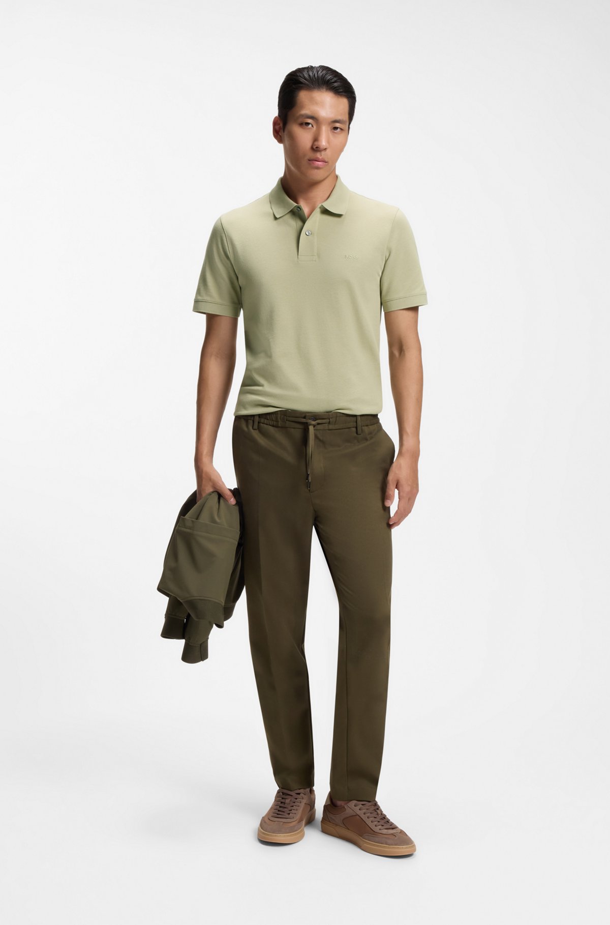 Pallas cotton polo shirt, Khaki