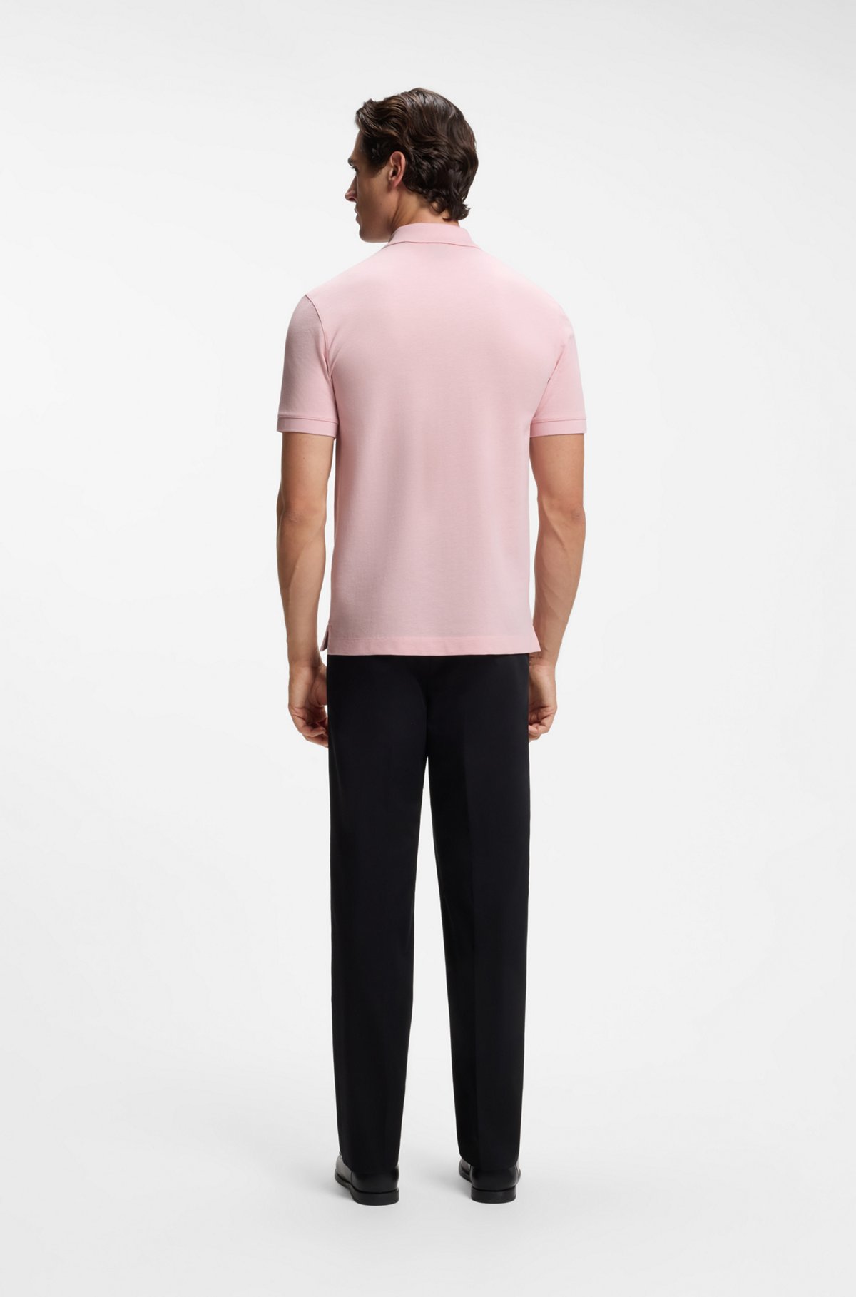 Pallas cotton polo shirt, Light Pink