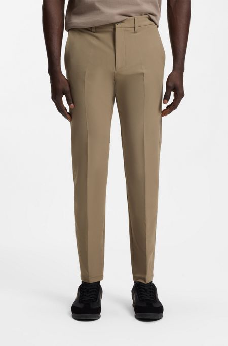 Slim-fit trousers, Beige