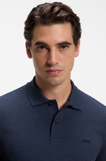 Pallas cotton polo shirt, Dark Blue