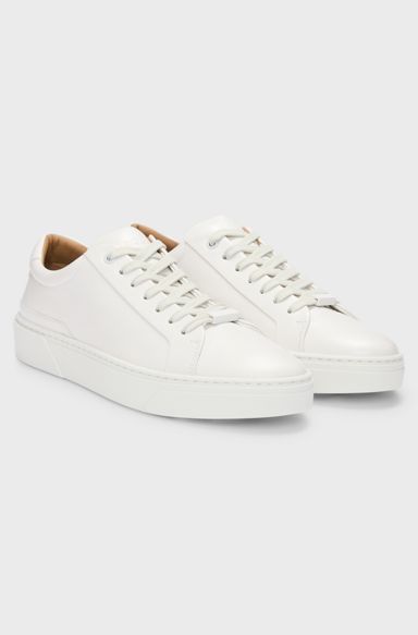 Gary leather trainers, Natural