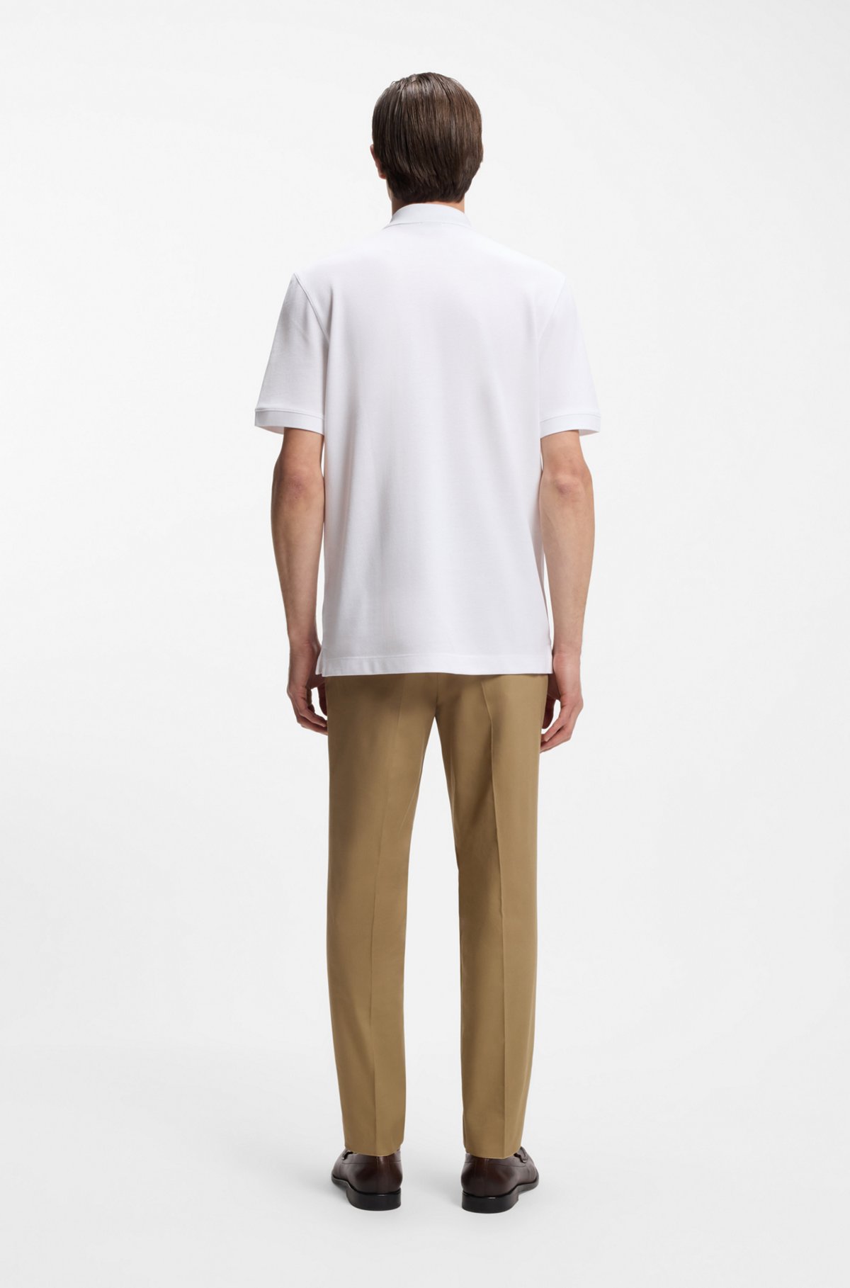Pallas cotton polo shirt, White