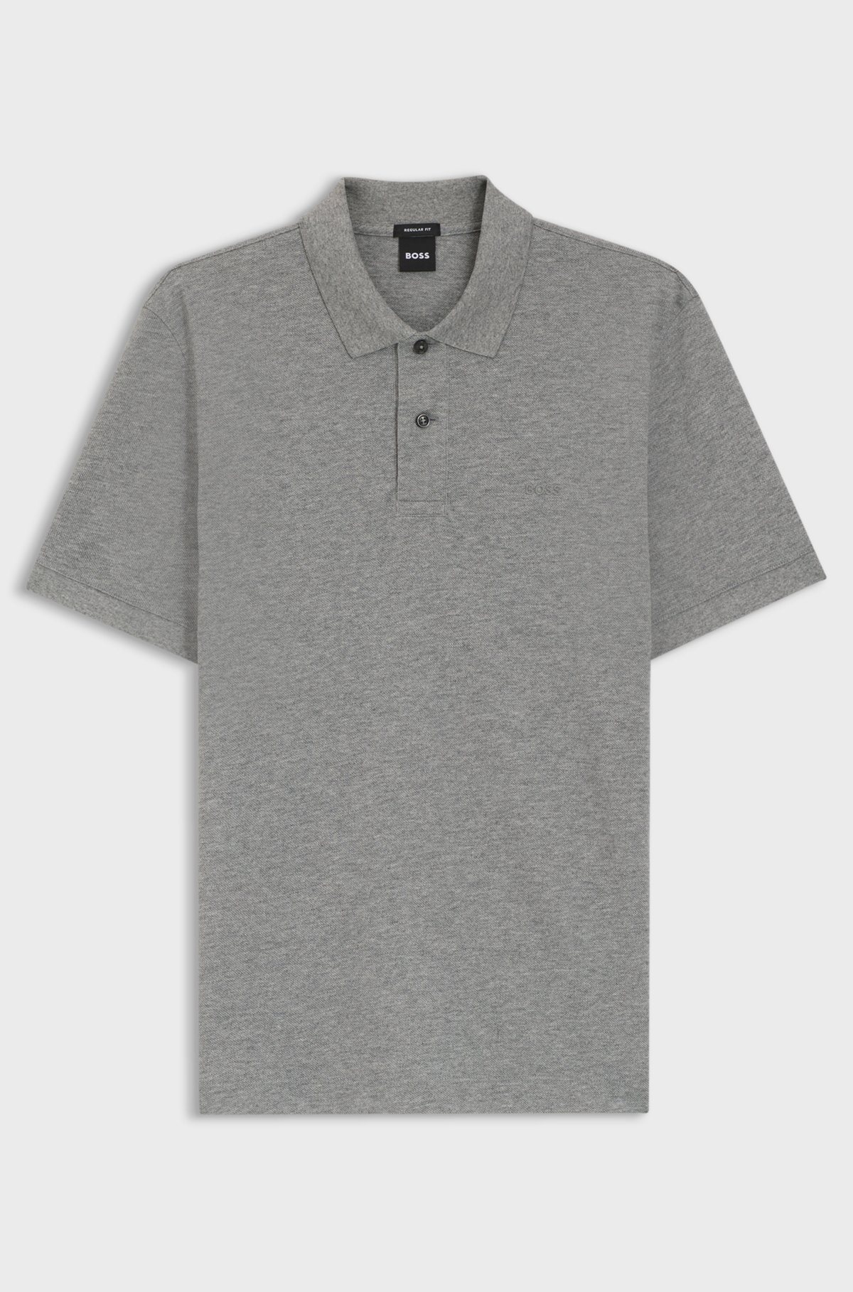 Pallas cotton polo shirt, Silver
