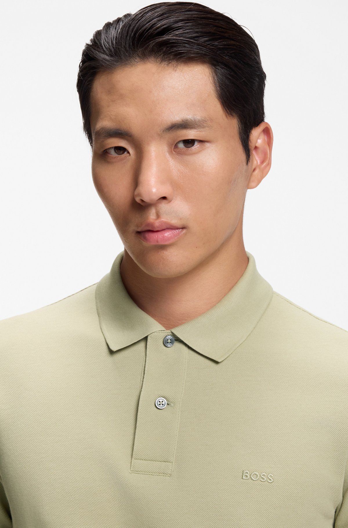 Pallas cotton polo shirt, Khaki