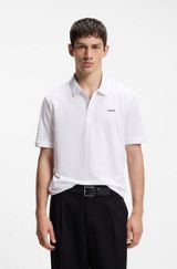 Cotton polo shirt, Natural