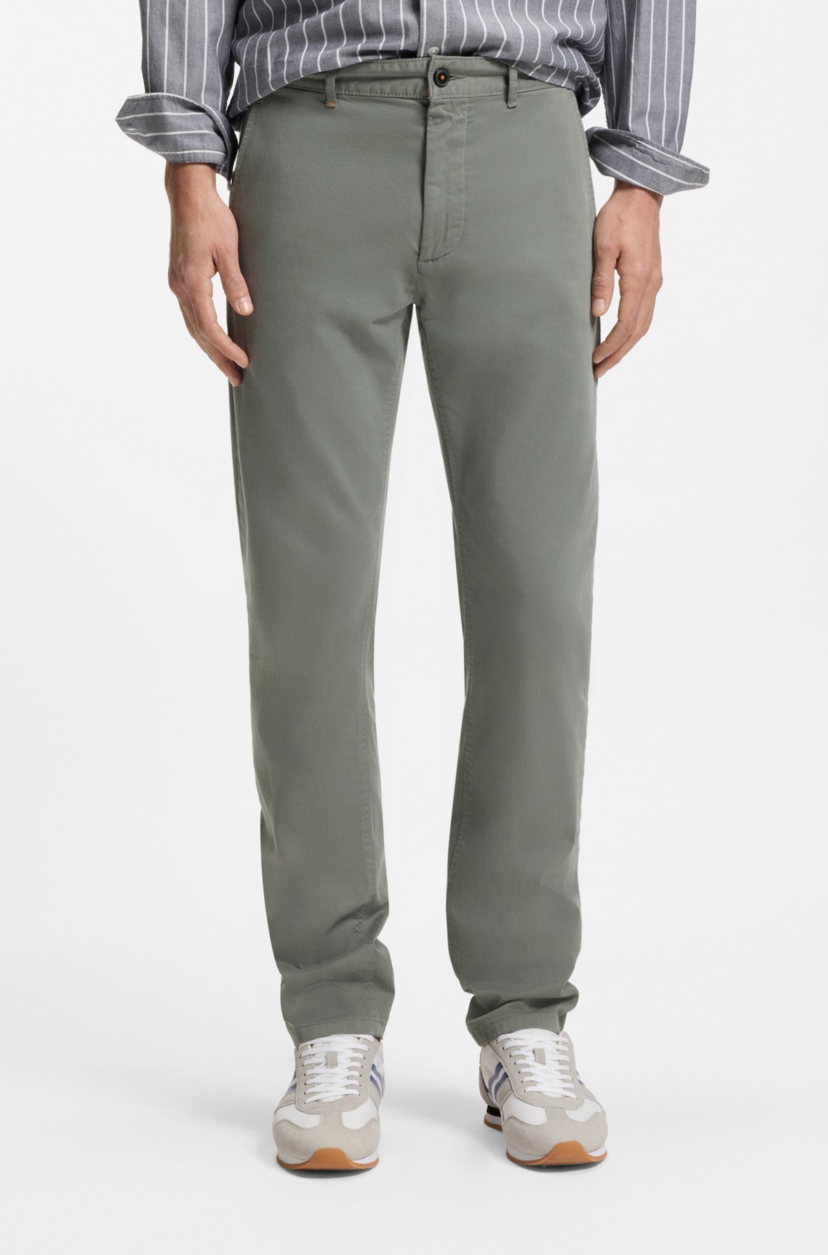 Slim-fit chinos, Light Grey