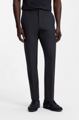 Regular-fit trousers in water-repellent stretch fabric, Dark Blue