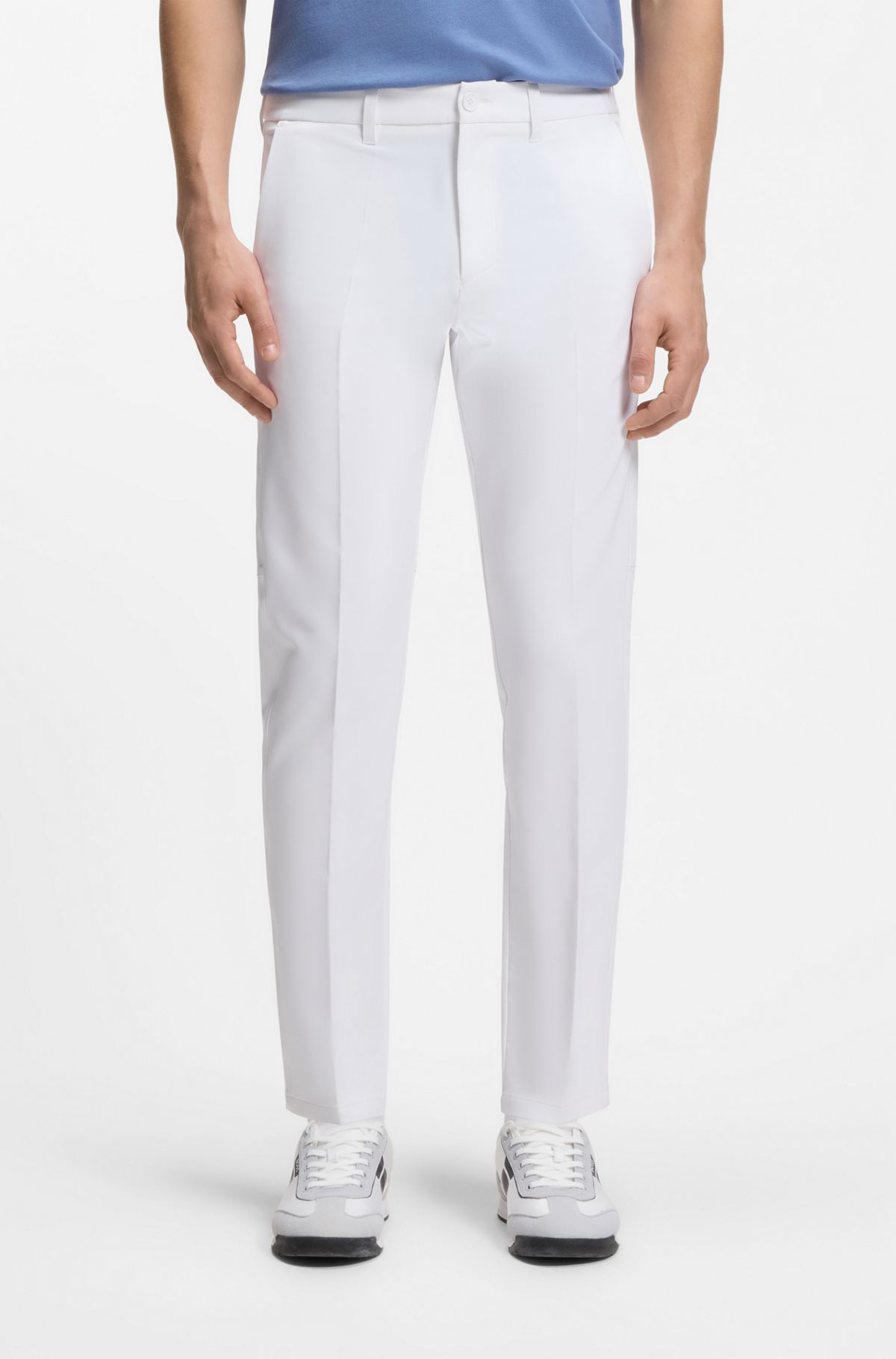 Slim-fit trousers, White