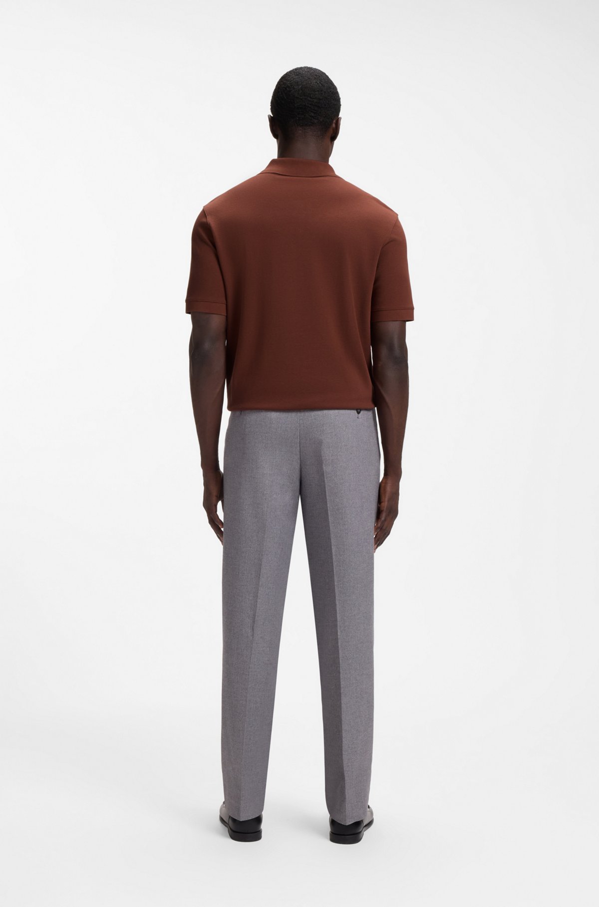 Pallas cotton polo shirt, Brown