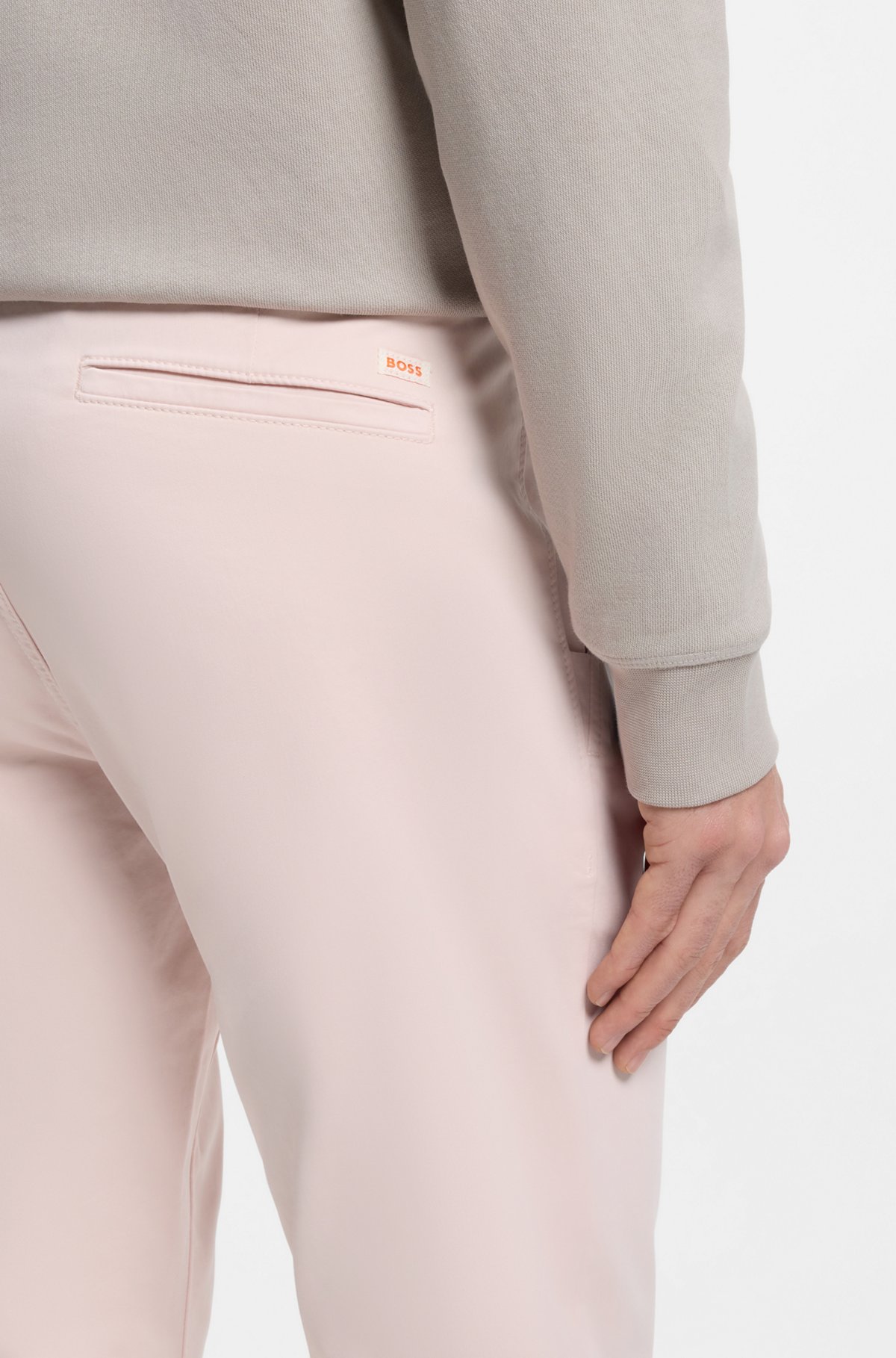 Slim-fit chinos, Light Pink