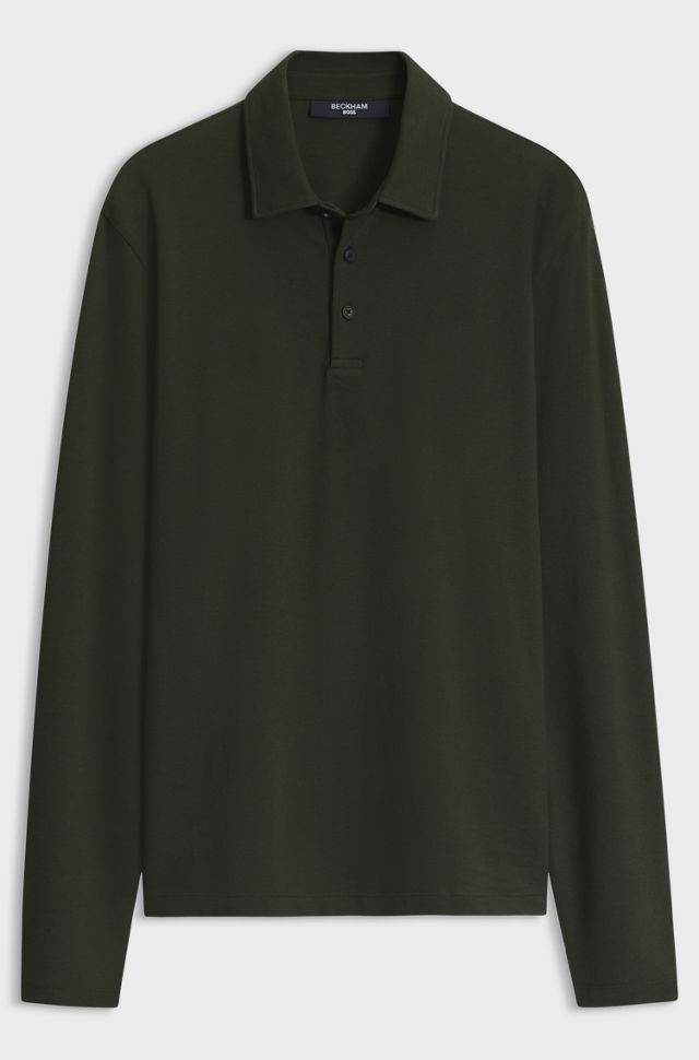 BOSS BY BECKHAM polo shirt in cotton and silk