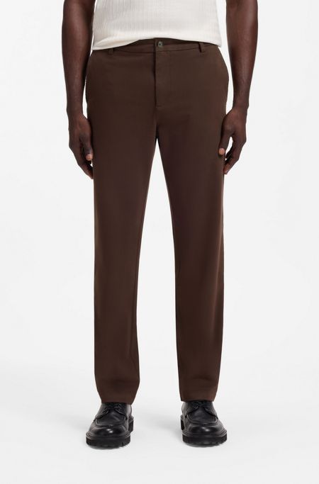Modern-fit trousers, Dark Brown