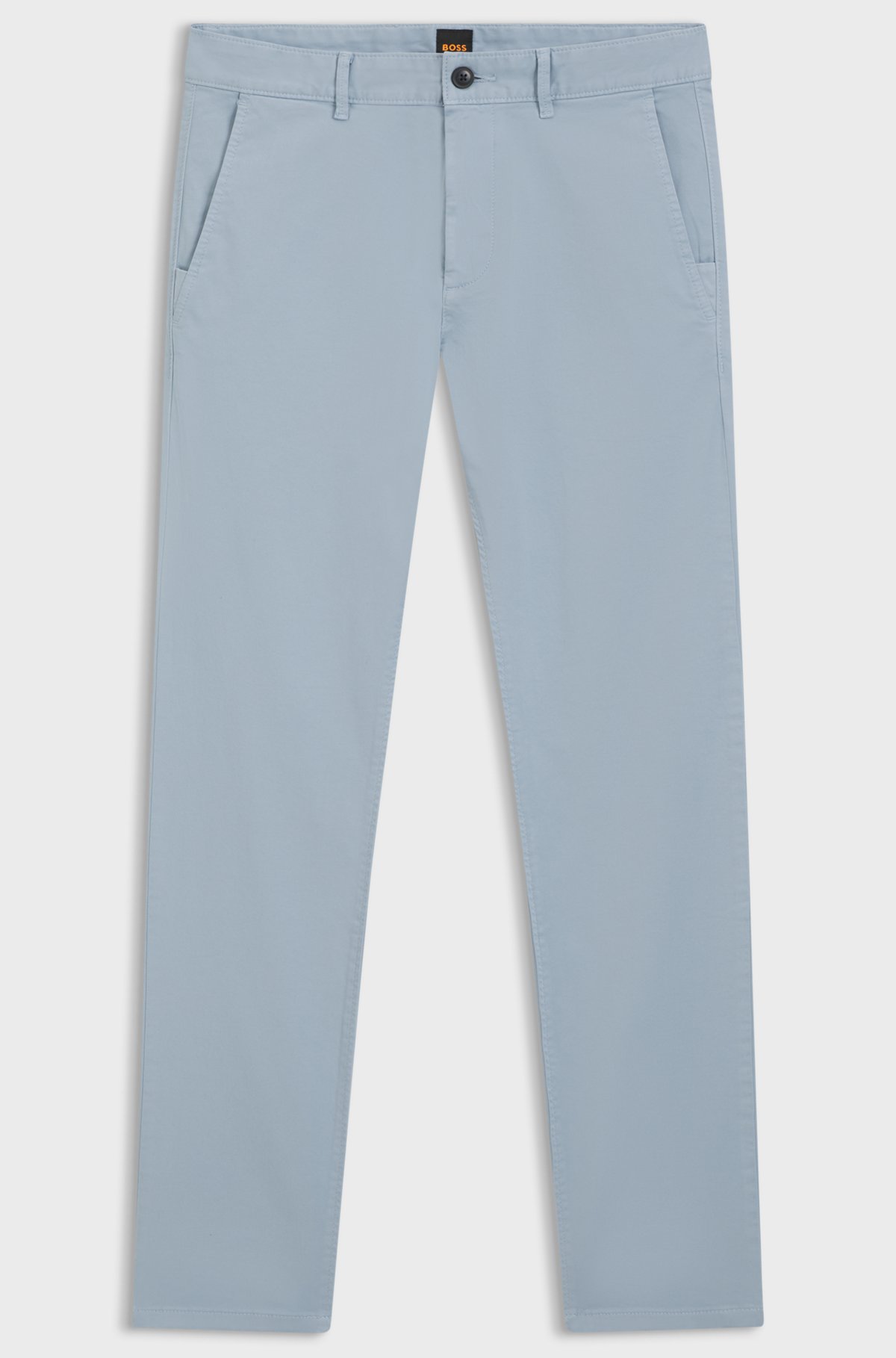 Slim-fit chinos, Light Blue