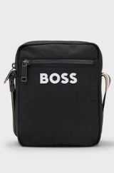 Logo crossbody bag, Black