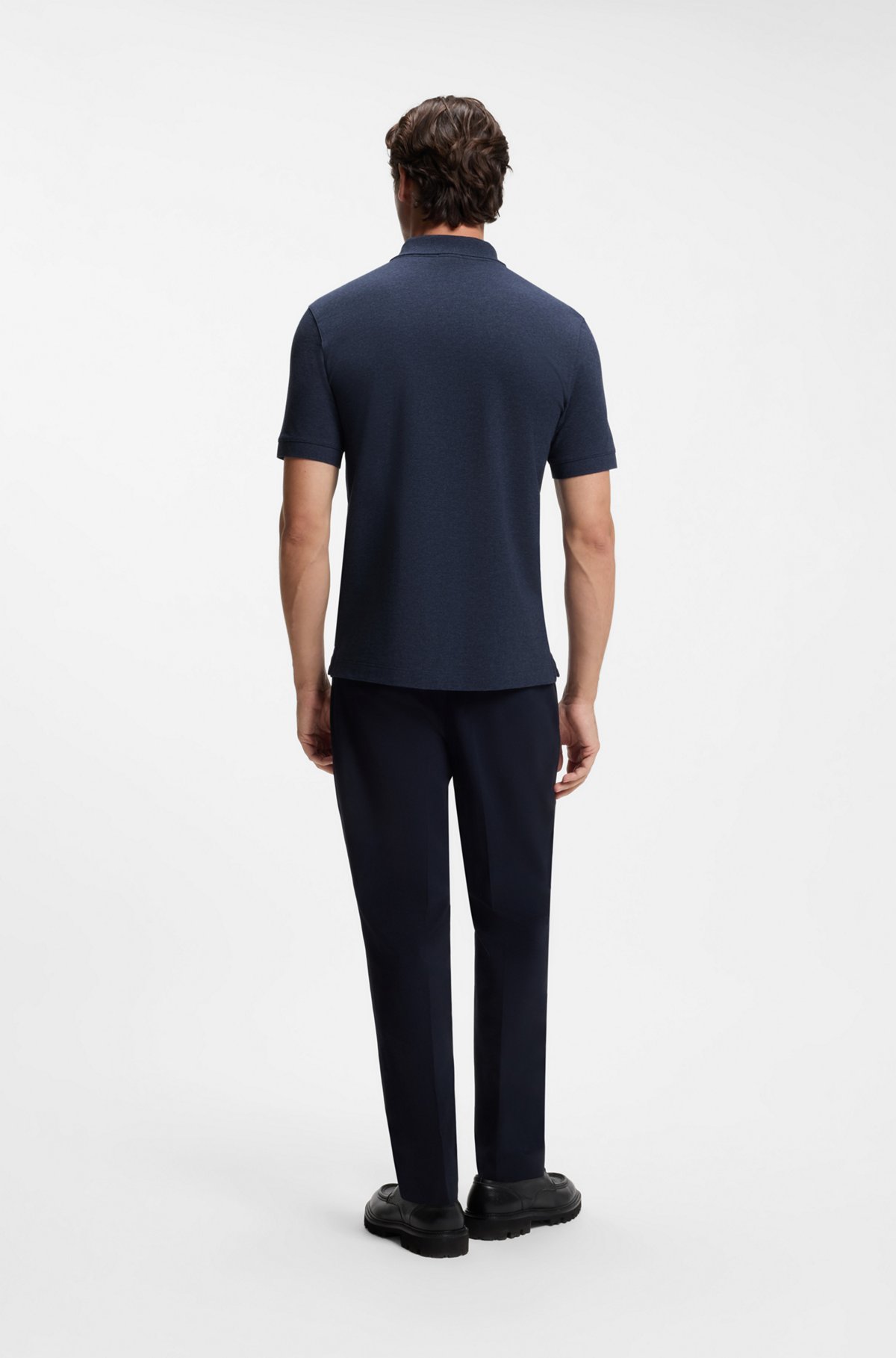 Pallas cotton polo shirt, Dark Blue