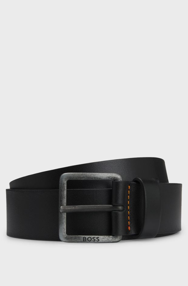Leather belt, Black