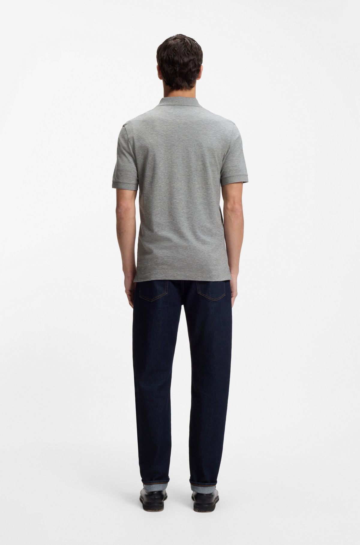 Pallas cotton polo shirt, Silver