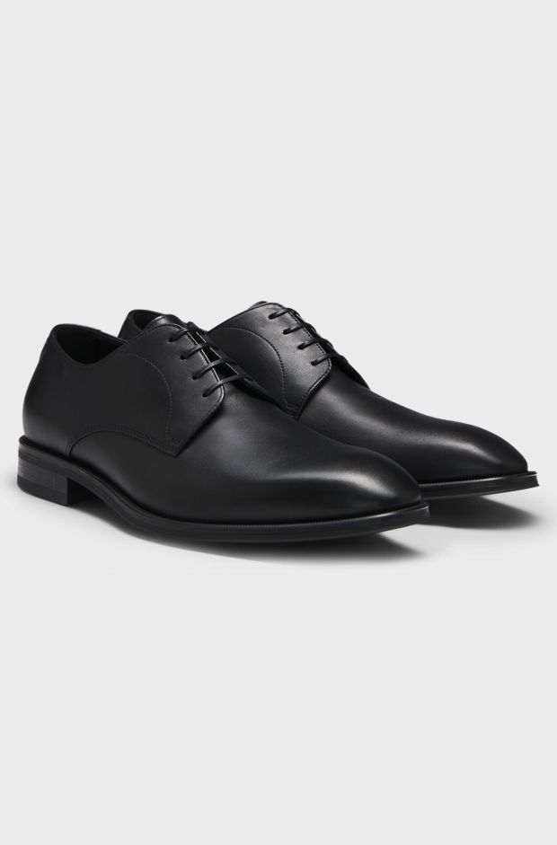 Leather Derby shoes, Black
