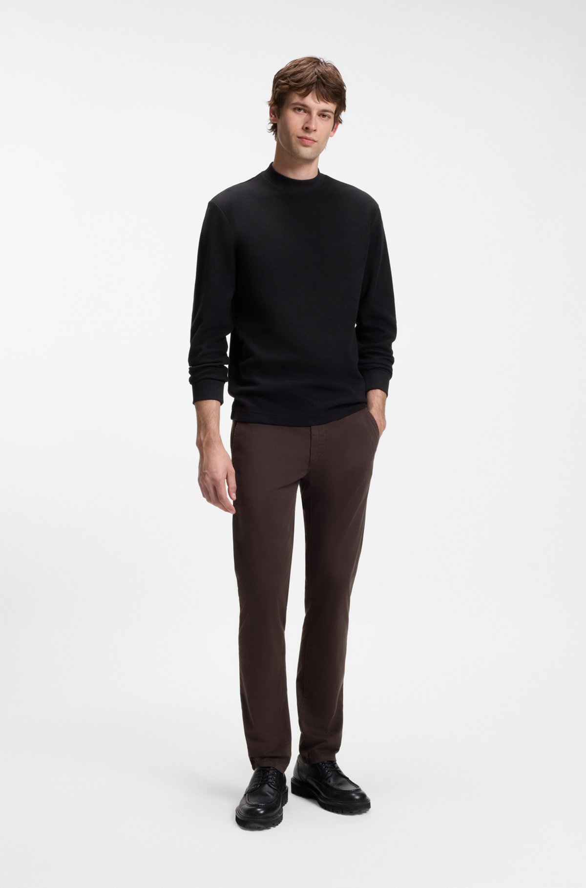 Slim-fit chinos, Dark Brown